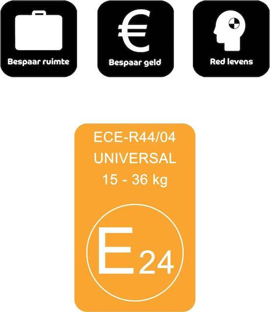 Bubblebum Zitverhoger Autozitje Opblaasbaar Autostoeltje - Zwart 4 Bubblebum Zitverhoger Autozitje Opblaasbaar Autostoeltje - Zwart - Afbeelding 4