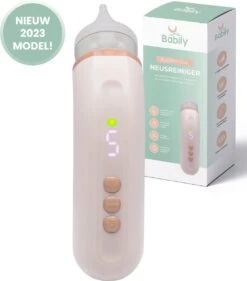 Jollein Baby Verkoopwinkel 26 Babily® - Elektrische Neusreiniger Voor Baby's - 0 T/m 6 Jaar - Neuszuiger - Neuspeer - Snoetenpoetser - Toetenveger - Aspirator - Incl. 5 Zuigkrachtstanden En 3 Kalmerende Melodieën