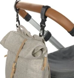 LÄSSIG Luiertas Rolltop Backpack Rugzak Incl Verschoningsmatje Choco Mélange Limited Edition -Jollein Baby Verkoopwinkel 1145x1200