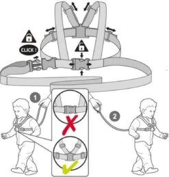 Looptuigje Voor Kinderen - Kindertuigje Met Looplijn - Tuigje Kind - Blauw -Jollein Baby Verkoopwinkel 1146x1200 3