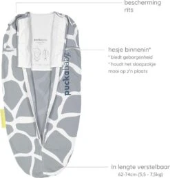 Puckababy Inbakerslaapzak Original Mini - 3-6 Maanden - Giraph Sky -Jollein Baby Verkoopwinkel 1149x1200
