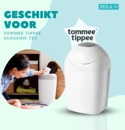 Zigla – 6x Luieremmer Navulling – Navulcassette - Geschikt Voor Tommee Tippee Sangenic Tec -Jollein Baby Verkoopwinkel 1152x1200 1