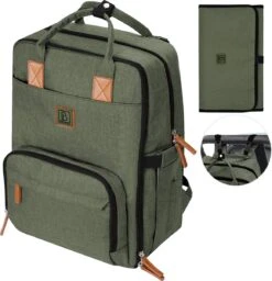 Jollein Baby Verkoopwinkel 10 Brisby Slijtvaste Luiertas – Verzorgingstas – Met Buggymontage - Groen