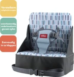 Nuby - Booster Seat - Kinderzitje - Grijs - 9m+ -Jollein Baby Verkoopwinkel 1160x1200