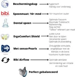 Bibi Happiness Bohemian DUO Dental Fopspeen Voordeelpack 16 Maanden Plus Blauw, Oranje -Jollein Baby Verkoopwinkel 1165x1200 2