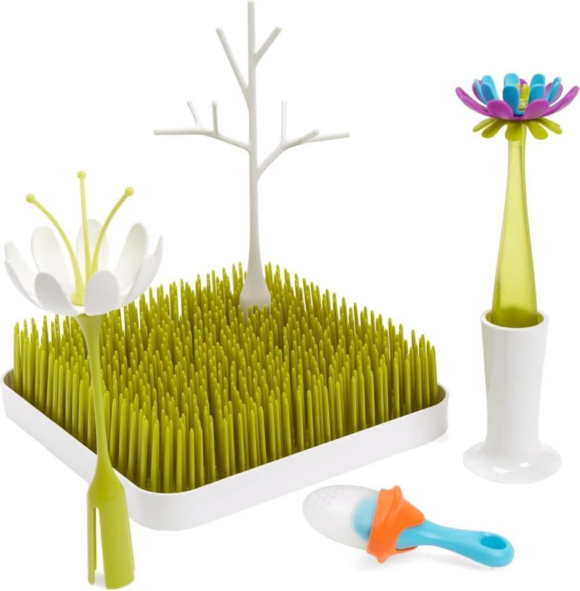 BOON Bundle Starterspakket Onderhoud Babyvoedingsartikelen - Flessenrek Met Accessoires 8 BOON Bundle Starterspakket Onderhoud Babyvoedingsartikelen - Flessenrek Met Accessoires - Afbeelding 8