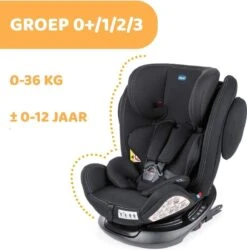 Chicco Autostoel Unico PLUS - Groep 0 1 2 3 - Isofix Bevestiging -Verstelbare Hoofdsteun - Zwart -Jollein Baby Verkoopwinkel 1185x1200 2