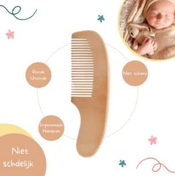 Baby Borstel - Baby Haarborstel - Baby Verzorging Set - Baby Borstel En Kam - Houten Baby Kam - Haarborstel Set - Babyshower Gift- Baby Verzorgingsproducten - Baby Kam - Kraamcadeau -Jollein Baby Verkoopwinkel 1188x1200 1
