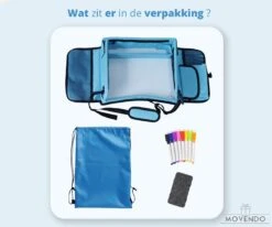 ‘’MOVENDO’’ Reistafel Voor Auto Kinderen – Autotafel – Speeltafel Auto – Travel Tray – Tekentafel – Opvouwbaar Met Tablethouder - Blauw -Jollein Baby Verkoopwinkel 1200x1000 2