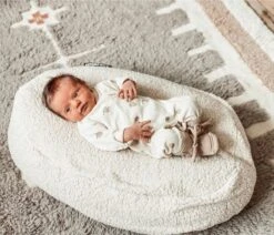 Snoozzz Relax Hoes Voor Voedingskussen Zwangerschapskussen - Extra Zachte Teddy - Naturel -Jollein Baby Verkoopwinkel 1200x1029