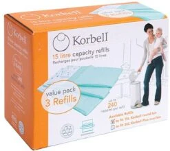 Korbell Luieremmer Navulling - 15L Zak - 3 Stuks -Jollein Baby Verkoopwinkel 1200x1071 1