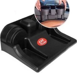 Merkloos Decopatent® Autostoel Organizer - Voor Tussen Auto Stoel / Console - Bekerhouder & Telefoonhouder - Opbergvakken - Auto Organiser -Jollein Baby Verkoopwinkel 1200x1142 1