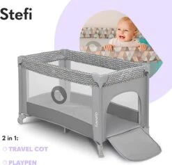 Lionelo Stefi - Campingbedje - 125x65cm - Tot 15kg - Transporttas -Jollein Baby Verkoopwinkel 1200x1149 1