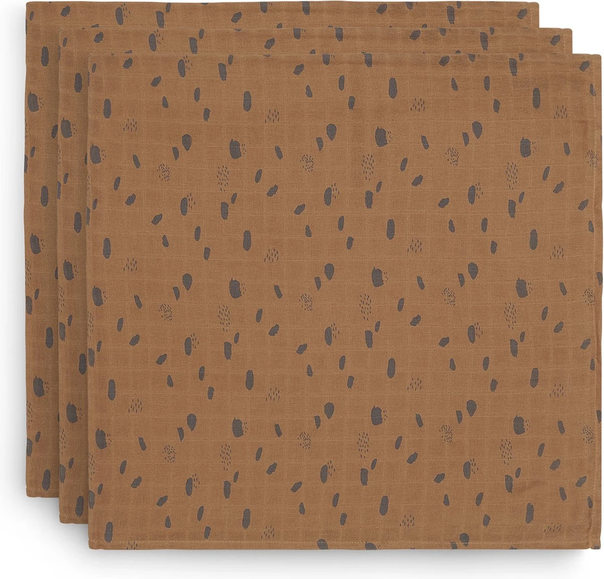 Jollein Hydrofiel Multidoek Spot 70x70cm - Caramel - 3 Stuks 20 Jollein Hydrofiel Multidoek Spot 70x70cm - Caramel - 3 Stuks - Afbeelding 20