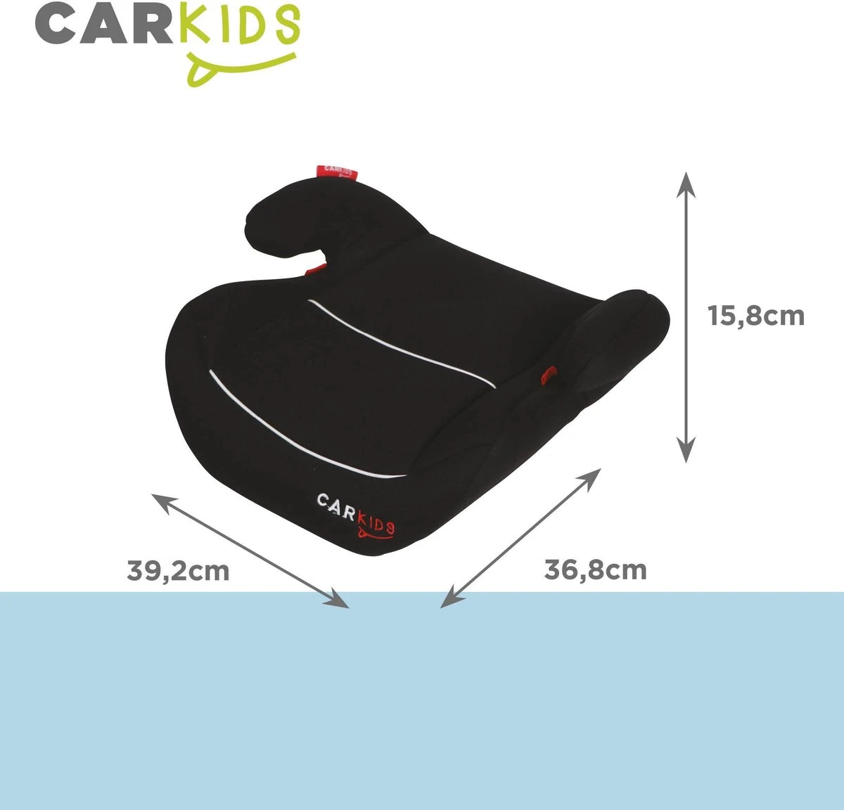 Carkids Auto Zitverhoger Zwart En Wit | Autostoel Groep 2-3 | Kinderen Van 3,5-12 Jaar | 15-36 Kg 8 Carkids Auto Zitverhoger Zwart En Wit | Autostoel Groep 2-3 | Kinderen Van 3,5-12 Jaar | 15-36 Kg - Afbeelding 8
