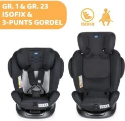 Chicco Autostoel Unico PLUS - Groep 0 1 2 3 - Isofix Bevestiging -Verstelbare Hoofdsteun - Zwart -Jollein Baby Verkoopwinkel 1200x1161