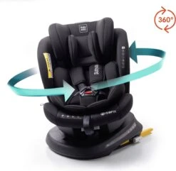 Autostoel Babyauto Rodia 360° Met Isofix - Groep 0+/1/2/3 Zwart (0-36kg) -Jollein Baby Verkoopwinkel 1200x1173 2
