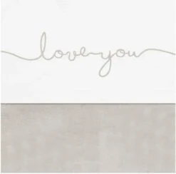 Jollein Baby Laken Wieg 75x100cm Love You - Nougat -Jollein Baby Verkoopwinkel 1200x1187