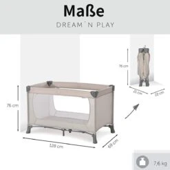 Hauck Dream N Play Campingbedje Set - Met Matras En Muggennet - Beige -Jollein Baby Verkoopwinkel 1200x1199 12