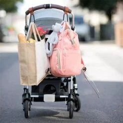 Jinius ® - Boodschappen Haak - Kinderwagen Tassenhaakjes - Haakjes Voor Tassen - Buggy Haakjes - Bruin - Set Van 2 -Jollein Baby Verkoopwinkel 1200x1200 270