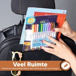 Bablue Autostoel Organizer - Zwart - 1 Stuks - Stevig PU Leer - Met Uitklapbare Tafel - Auto Organizer - Auto Accessories Interieur - Autostoel Organizer Tablet Houder - Autostoel Beschermer -Jollein Baby Verkoopwinkel 1200x1200 295