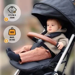 Deryan Luxe XP Buggy XL - Compact Lichtgewicht - Zwart - Aluminium Frame -Jollein Baby Verkoopwinkel 1200x1200 320