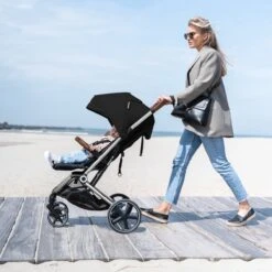 Deryan Luxe XP Buggy XL - Compact Lichtgewicht - Zwart - Aluminium Frame -Jollein Baby Verkoopwinkel 1200x1200 322