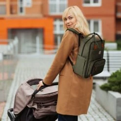 Brisby Slijtvaste Luiertas – Verzorgingstas – Met Buggymontage - Groen -Jollein Baby Verkoopwinkel 1200x1200 337