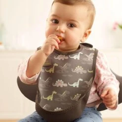 Bibetta Slabbetje - Dinosaurus - Grijs - 2-pack 7 Bibetta Slabbetje - Dinosaurus - Grijs - 2-pack -Jollein Baby Verkoopwinkel 1200x1200 374