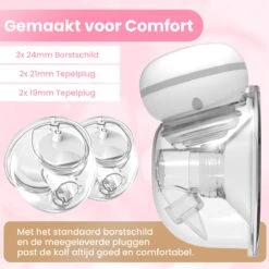 Hunnybunny® Dubbele Borstkolf Electrisch – 12 Standen – Borstkolf Handsfree Kolven - 2x 180 Ml 10 Hunnybunny® Dubbele Borstkolf Electrisch – 12 Standen – Borstkolf Handsfree Kolven - 2x 180 Ml -Jollein Baby Verkoopwinkel 1200x1200 391