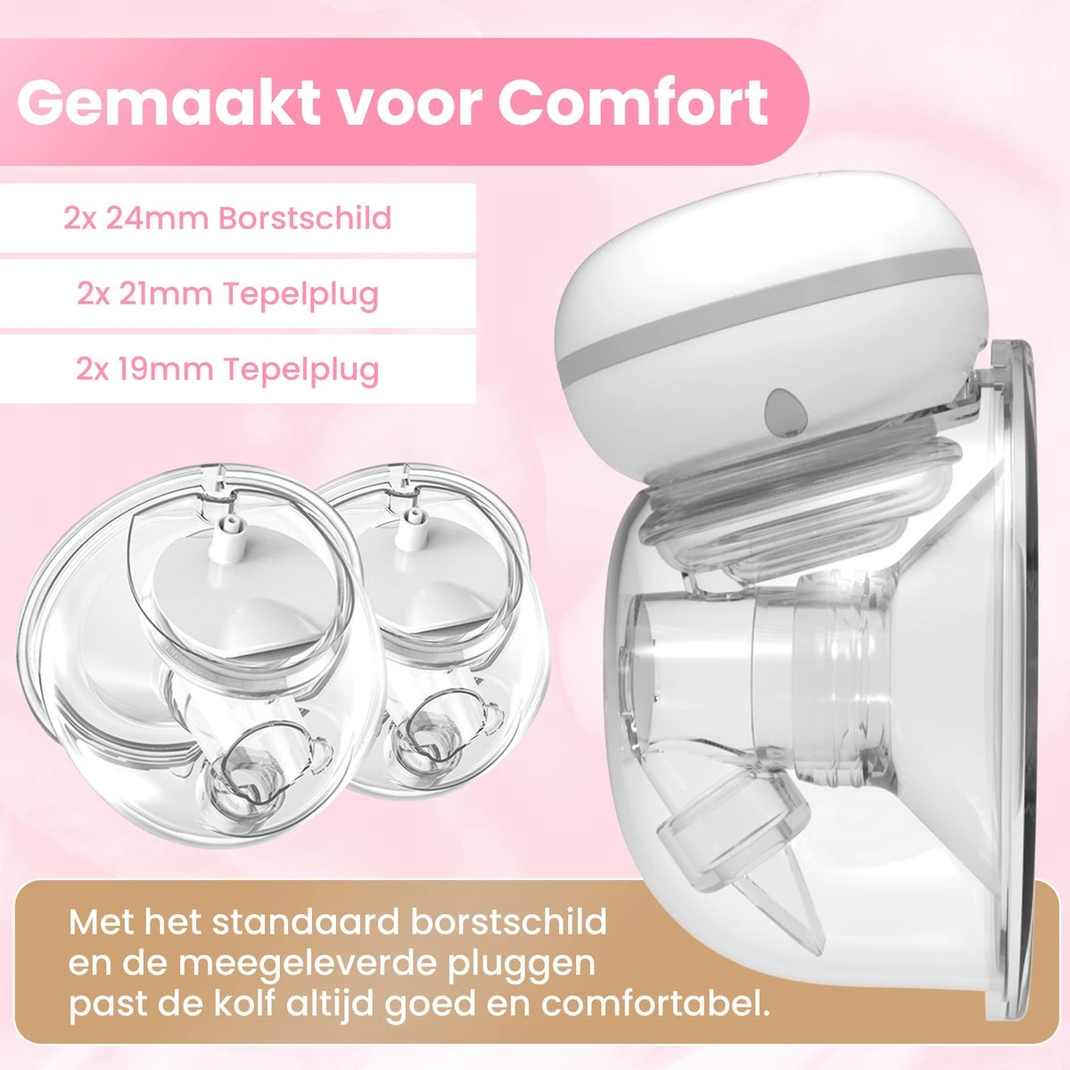 Hunnybunny® Dubbele Borstkolf Electrisch – 12 Standen – Borstkolf Handsfree Kolven - 2x 180 Ml 3 Hunnybunny® Dubbele Borstkolf Electrisch – 12 Standen – Borstkolf Handsfree Kolven - 2x 180 Ml - Afbeelding 3