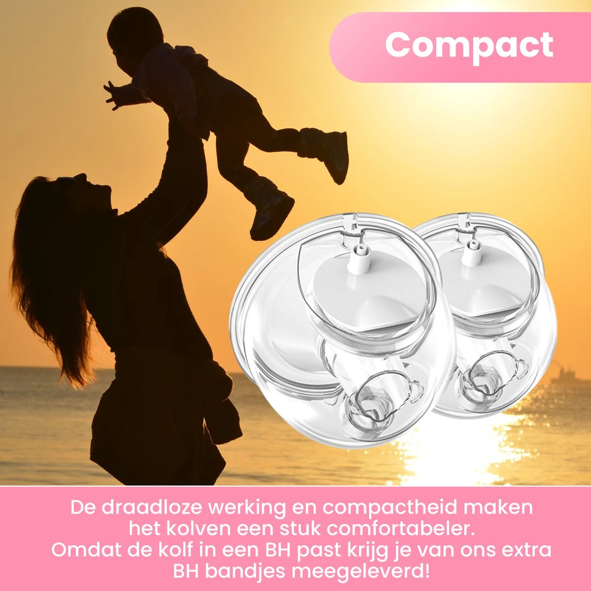 Hunnybunny® Dubbele Borstkolf Electrisch – 12 Standen – Borstkolf Handsfree Kolven - 2x 180 Ml 7 Hunnybunny® Dubbele Borstkolf Electrisch – 12 Standen – Borstkolf Handsfree Kolven - 2x 180 Ml - Afbeelding 7