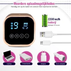 Babeza Borstkolf - Elektrische Borstkolf - Incl. 2 Babyfles 180ml - Handsfree - Oplaadbaar - Dubbele Borstkolf -Jollein Baby Verkoopwinkel 1200x1200 397