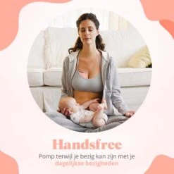 Evite Elektrische Draadloze Borstkolf – Handsfree & Draagbaar – BPA-Vrij – Dubbele Borstkolf – Met E-Book - Roze -Jollein Baby Verkoopwinkel 1200x1200 407