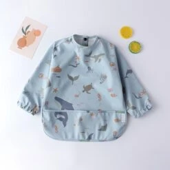 Mon Avenir - Longsleeve Slab - Waterproof - Schort Lange Mouwen - Blauw - Oceaan -Jollein Baby Verkoopwinkel 1200x1200 450