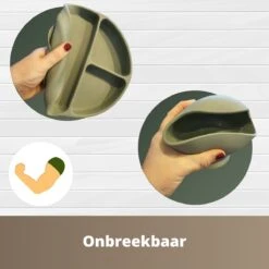 Ik Ben Zo Mooi 8-delige Siliconen Kinderservies Set Met Bord En Kom Met Zuignap - Doeskin Zand -Jollein Baby Verkoopwinkel 1200x1200 456