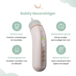 Babily® - Elektrische Neusreiniger Voor Baby's - 0 T/m 6 Jaar - Neuszuiger - Neuspeer - Snoetenpoetser - Toetenveger - Aspirator - Incl. 5 Zuigkrachtstanden En 3 Kalmerende Melodieën -Jollein Baby Verkoopwinkel 1200x1200 54