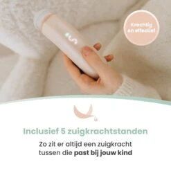 Babily® - Elektrische Neusreiniger Voor Baby's - 0 T/m 6 Jaar - Neuszuiger - Neuspeer - Snoetenpoetser - Toetenveger - Aspirator - Incl. 5 Zuigkrachtstanden En 3 Kalmerende Melodieën -Jollein Baby Verkoopwinkel 1200x1200 60
