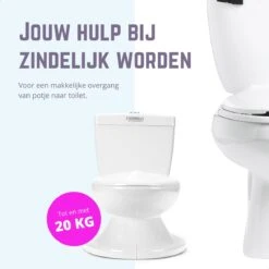 Casteleyn - Plaspotje - WC Potje - Toilet Trainer - Kinder Toilet - Met Geluid - Tot 21KG - Wit -Jollein Baby Verkoopwinkel 1200x1200 90