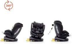 Autostoel Babyauto Rodia 360° Met Isofix - Groep 0+/1/2/3 Zwart (0-36kg) -Jollein Baby Verkoopwinkel 1200x730