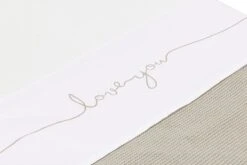 Jollein Baby Laken Wieg 75x100cm Love You - Nougat -Jollein Baby Verkoopwinkel 1200x800 30