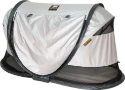 Deryan Shane Luxe 2023 Campingbedje - Baby Tent - Anti-UV 50+ - Peuterbed - Silver -Jollein Baby Verkoopwinkel 1200x863