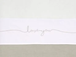 Jollein Baby Laken Wieg 75x100cm Love You - Nougat -Jollein Baby Verkoopwinkel 1200x900 8
