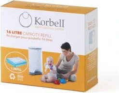 Korbell Luieremmer Navulling - 15L Zak - 3 Stuks -Jollein Baby Verkoopwinkel 1200x931