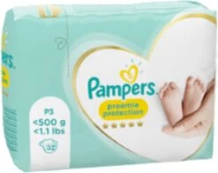 Pampers® Pampers Preemie Protection Maat P3 - 32 Luiers ( Let Op! Voor Vroeg Geboren Baby's)