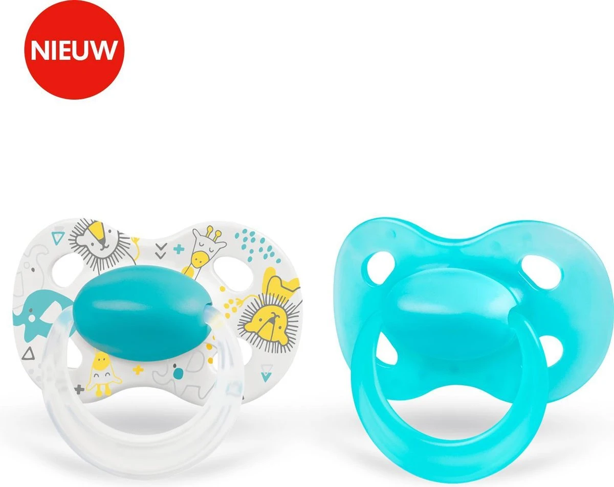 Medela Baby Fopspeen Original Hoge Acceptatie Orthdontisch Ergonomische Vorm - Turquoise Blauw - 0-6 Maanden - 2 Stuks 2 Medela Baby Fopspeen Original Hoge Acceptatie Orthdontisch Ergonomische Vorm - Turquoise Blauw - 0-6 Maanden - 2 Stuks - Afbeelding 2