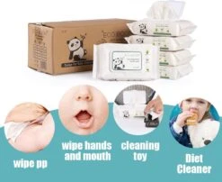ECOBOOM Bamboo Eco Billendoekjes 9 Pakken (540stks) - 99,5 % Water - Bambo Luierdoekjes - Eco Huiddoekjes - 100 % Afbreekbaar - Bamboe Gezichtdoekjes -Jollein Baby Verkoopwinkel 1200x980