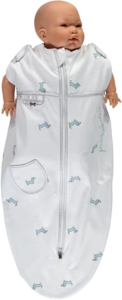 Puckababy Inbakerslaapzak Original Mini 3-6m - White Pucky -Jollein Baby Verkoopwinkel 490x1200