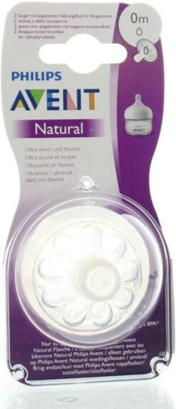 Philips Avent SCF040/27 Natural Speen - 0m - 2stuks -Jollein Baby Verkoopwinkel 517x1200