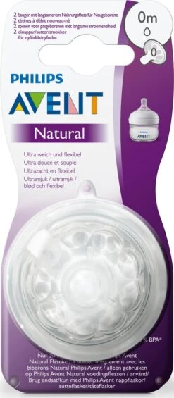 Philips Avent SCF040/27 Natural Speen - 0m - 2stuks -Jollein Baby Verkoopwinkel 525x1200